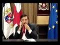 رئيس جورجيا بياكل هدومه
