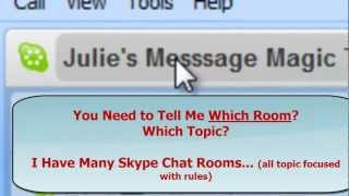 Skype live chat room