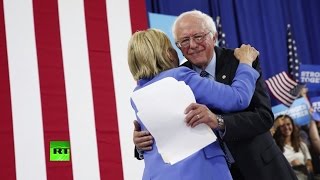 «Продался Хиллари»: Берни Сандерс выступил в поддержку кандидатуры Клинтон