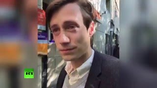 Корреспондент RT попал под слезоточивый газ в ходе освещения первомайской акции в Париже