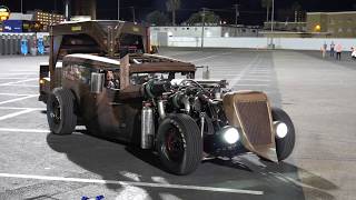 Tinman 2 Kustoms - Wild Torquey Diesel Rat Rod Towing a Gooseneck Trailer at SEMA Ignited 2017