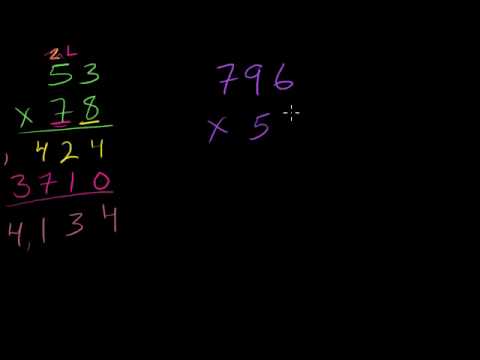 Moltiplicazione 6: Numeri a piu' cifre