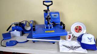 Sapphire 6-in-1 Heat Press Machine Tutorial - How to use Sapphire 6-in-1 Heat Press MachineSapphire 6-in-1 Heat Press Machine Tutorial - How to use Sapphire 6-in-1 Heat Press Machine