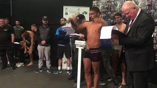 Bernard Roe weighs in vs Radoslav MitevBernard Roe weighs in vs Radoslav Mitev