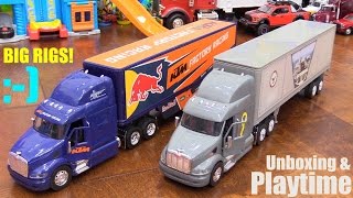 Toy Review Channel: Disney Pixar CARS, Semi Hauler Trucks w/ Trailers and RC TANKS Playtime!