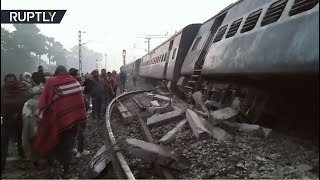 Пассажирский поезд сошёл с рельсов в Индии (03.02.2019 13:26)