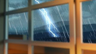 Thunderstorm Sounds for Sleeping ⚡with Steady Rain White Noise 10 HoursThunderstorm Sounds for Sleeping ⚡with Steady Rain White Noise 10 Hours