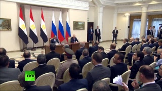 Путин и президент Египта подводят итоги переговоров