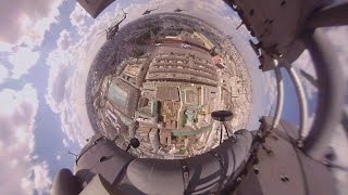 Видео 360: Вертолет МИ-8АМТШ на пути к Красной площади
