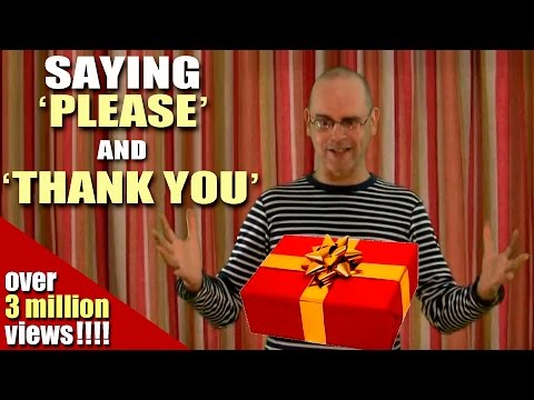 Learning English-Lesson Three (Please & Thank You)
