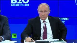 Встреча Владимира Путина с участниками саммита «Деловой двадцатки»