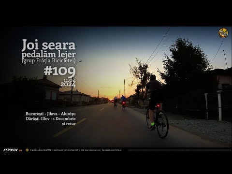 Montaj video: Joi seara pedalam lejer / #109 / Bucuresti - Darasti-Ilfov - 1 Decembrie [VIDEO]