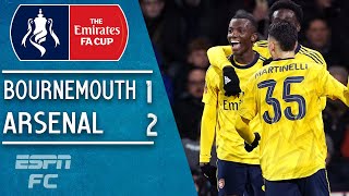 Bukayo Saka, Eddie Nketiah lead Arsenal to 2-1 win vs. Bournemouth | FA Cup HighlightsBukayo Saka, Eddie Nketiah lead Arsenal to 2-1 win vs. Bournemouth | FA Cup Highlights