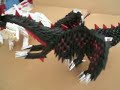 2 - Handmade Origami White And Black Dragons!