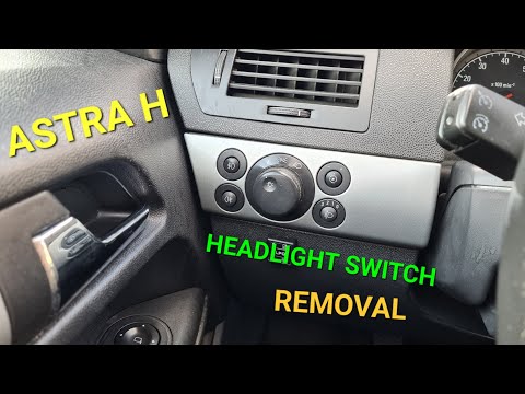 Come smontare la pulsantiera dei fari anteriori dell'Opel Astra H