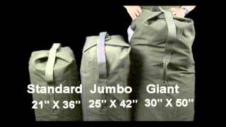 military top load duffle bag