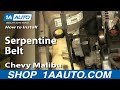 How To Install Replace Serpentine Belt 97-03 Chevy Malibu 