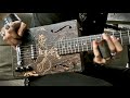 filmik youtube miniatura gitara cigarbox 6 strunowa