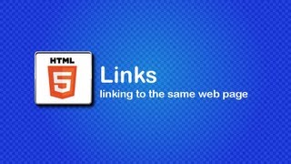 HTML5 and CSS3 Tutorial 8 - Link, linking to the same page