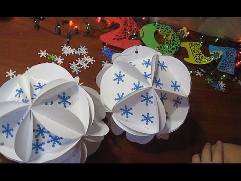 Новогодние поделки из бумаги своими руками без клея Новогодние поделки из бумаги своими руками без клея