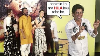 Sunil Grover's FUNNIEST Moment Trolling Reporter At Pataka Trailer Launch