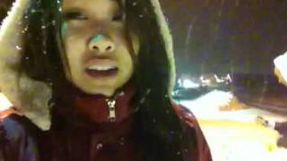 Erinpaula singing "This Christmas" ACAPELLA in the snow!
