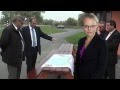 Hlučín: návštěva ministra životního prostředí Tomáše Jana Podivínského