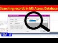 How to search in Ms Access Database records using VB.net  Search records in database.720p