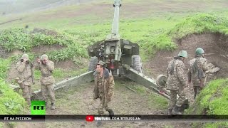 На линии огня: корреспондент RT побывал в зоне боевых действий в Нагорном Карабахе