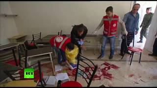 Трое детей погибли на месте при обстреле школы в Алеппо