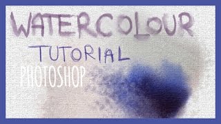 Digital Art Tutorial: Watercolour (Photoshop - incl. BRUSH SET)