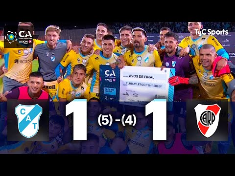 Temperley 1 (5) - 1 (4) River | Copa Argentina 2024 | 16avos de final