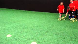 Watch Video Football training by David Sullivan of Stockport Football Academy Football training - Video 6