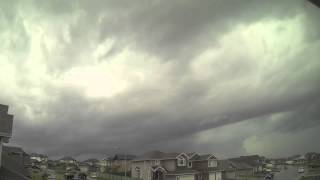 Scary storm clouds blast through Sherwood Park - June 12