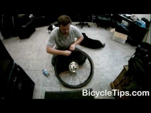 Changing the tube on a bike tire