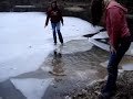 Mee and Jen Falling In The Ice *Updated*