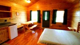 Large Cabins With Bathrooms At Mackinaw Mill Creek Camping Youtube