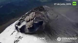 Попокатепетль проснулся: вблизи столицы Мексики началось извержение вулкана (30.07.2019 11:01)