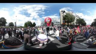 Протесты 360: демонстрация в Париже