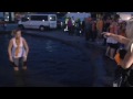 2010 World Cup: Maaike &amp; Judith jumping into the water in museumplein - 1