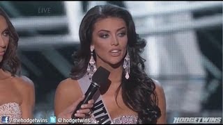 Miss Utah Gives Horrible Answer During 2013 Miss USA Pageant Reaction