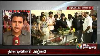 Today funeral ceremony to Actor Manivannan