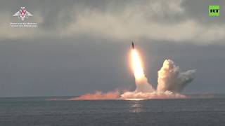 Пуск ракеты «Булава» в Баренцевом море (26.08.2019 11:27)