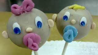 Cómo se hacen los Cake pops de bebes. Baby cake pop