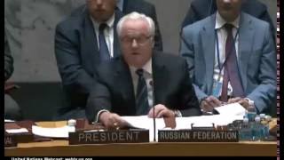 В.Чуркин в Совбезе ООН 09.10.2016