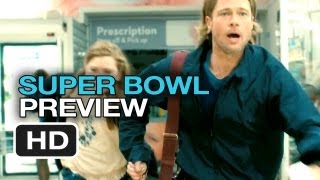 World War Z Official Super Bowl Preview (2013) - Brad Pitt Movie HD