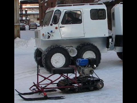 Снегоходы из авто своими руками 150