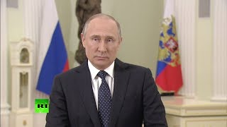 Владимир Путин обратился к россиянам перед выборами