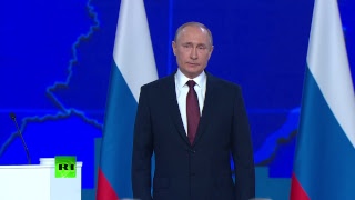 Путин выступает с посланием Федеральному собранию (21.02.2019 05:26)