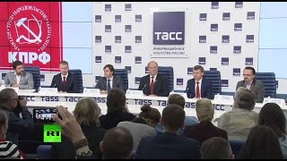 Пресс-конференция КПРФ по итогам выборов в Госдуму